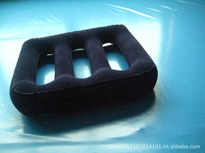 供應PVC充氣H形植絨枕 | 6P環保無毒，批發零售各種充氣枕圖片大全